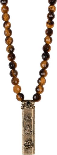 Fearless Spirit Men's Protection Necklace with Tiger's Eye