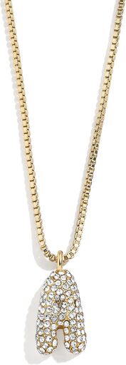 BaubleBar Gwen Mini Bubble Initial Necklace