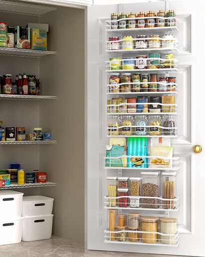 Moforoco White 9-Tier Over-The-Door Pantry Organizer