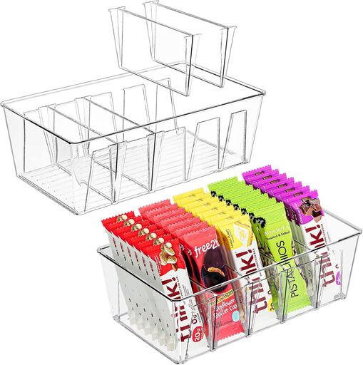 Puricon 2 Pack Pantry Organization Bins
