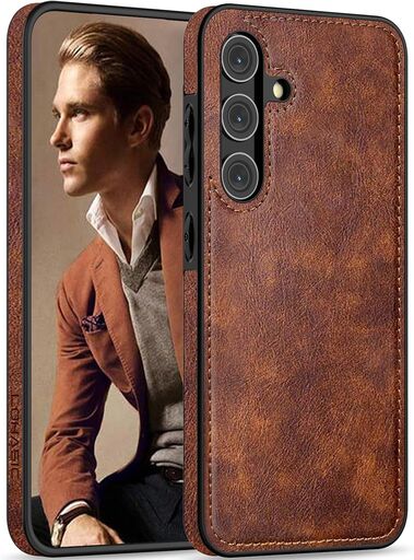 LOHASIC Galaxy S24 Premium Leather Case - Brown