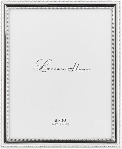 Lawrence Frames 8x10 Metal Picture Frame Silver-Plate