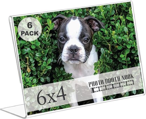 Photo Booth Nook 4x6 Acrylic Picture Frames (6 Count)