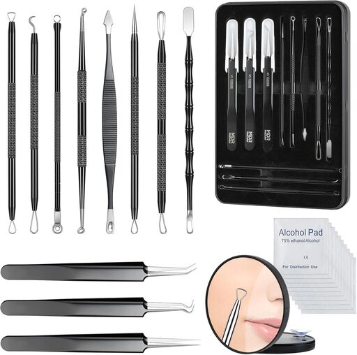 11PCS Blackhead Remover Comedone Extractor Kit