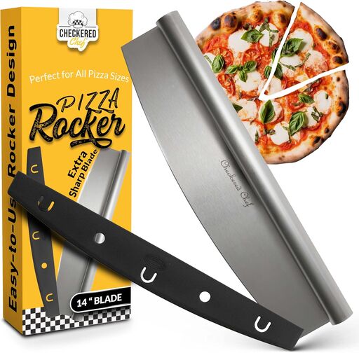 Checkered Chef Pizza Cutter Rocker Blade 14"