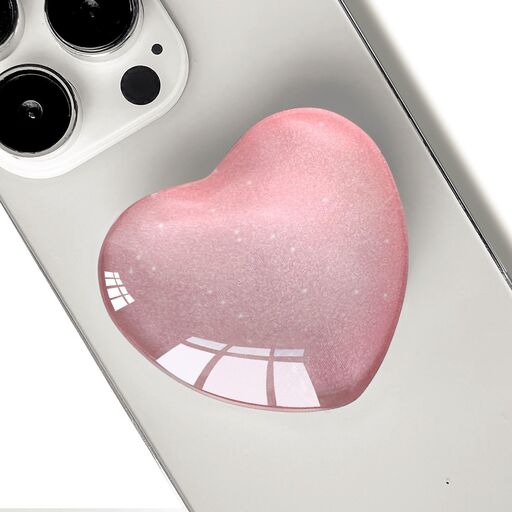 Expanding Mobile Heart-Shaped Phone Grip