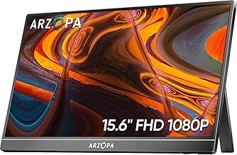 ARZOPA Portable Monitor 15.6'' FHD