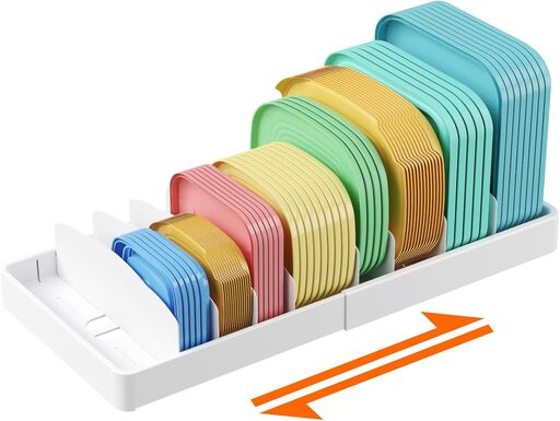 Lifewit Plastic Adjustable Lid Organizer