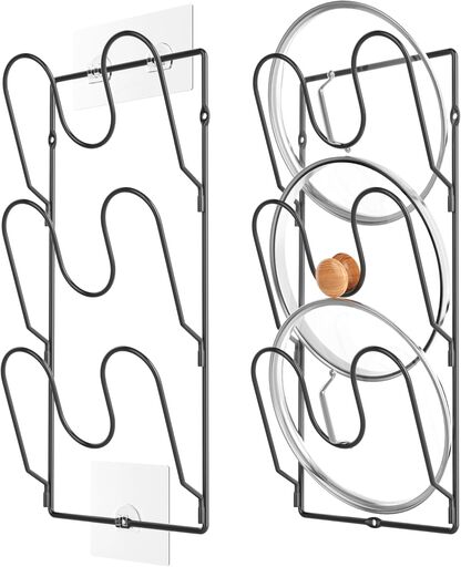 2 Pack Pot Lid Organizer Rack