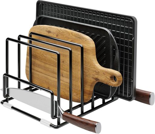 Cutting Board Organizer Rack with 7 Compartments