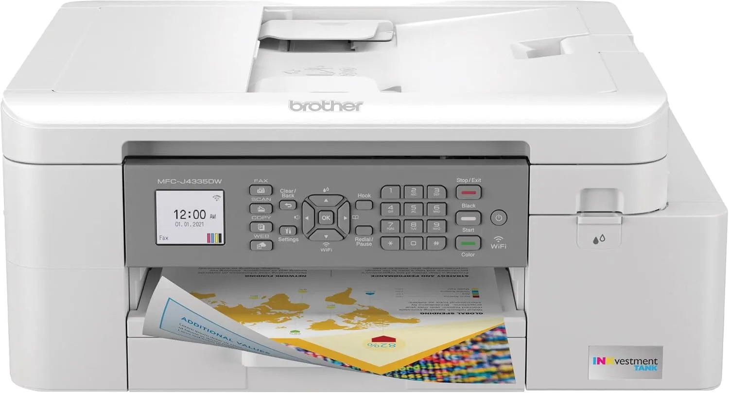 Brother MFC-J4335DW INKvestment Tank Wireless All-in-One Inkjet Printer