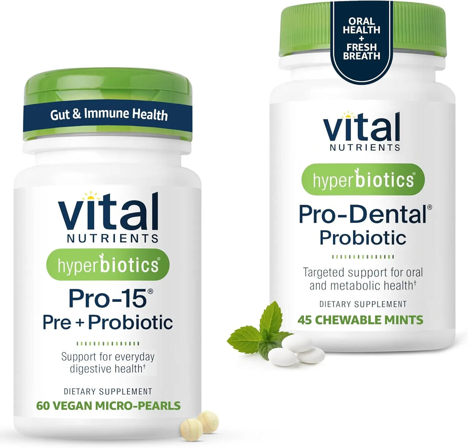 Hyperbiotics Vital Nutrients Gut & Oral Health Bundle