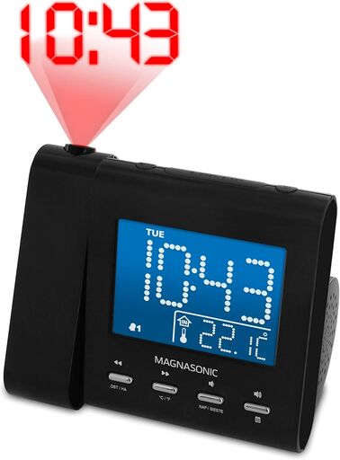 Magnasonic Projection Alarm Clock with AM/FM Radio