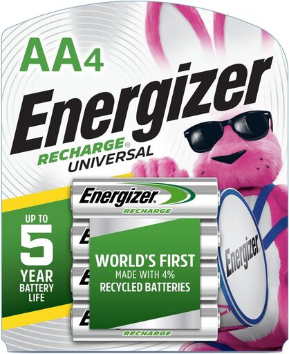 Energizer Rechargeable AA Batteries 4-Pack