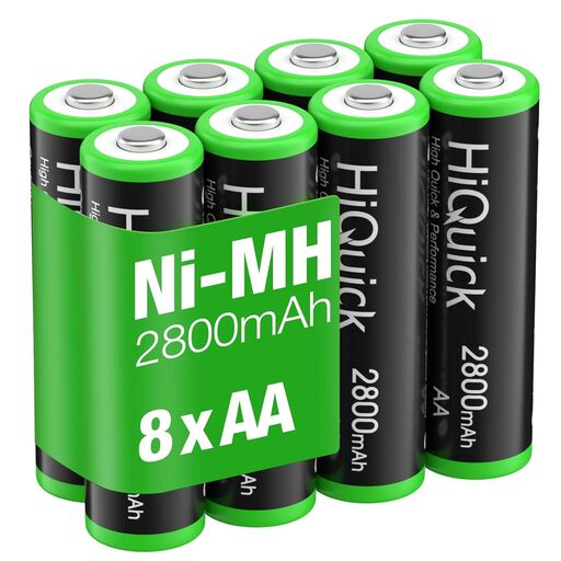HiQuick 2800mAh AA Rechargeable Batteries