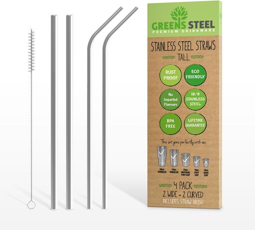 Stainless Steel Straws (Tall)