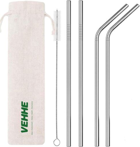 VEHHE Metal Straws Stainless Steel