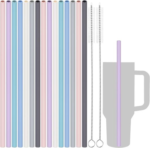 Tomorotec Reusable Silicone Drinking Straws