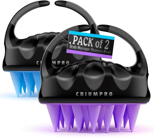 Cbiumpro 2-Pack Scalp Massager Shampoo Brush