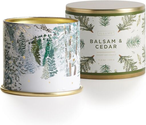 ILLUME Noble Holiday Balsam & Cedar Vanity Tin Candle