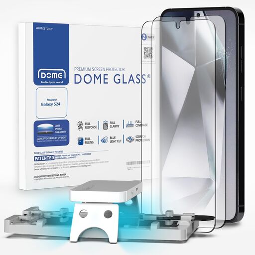DOME GLASS Whitestone Tempered Glass Screen Protector Galaxy S24