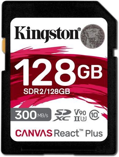 Kingston Canvas React Plus 128GB SD Card