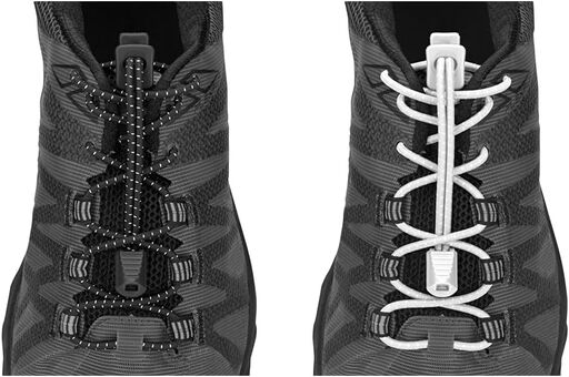 Nathan NS1170 Run Laces Black & White