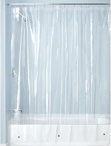 InterDesign Mildew-Free PEVA Shower Liner 72x72