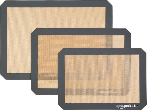Amazon Basics Silicone Baking Mats - 3 Pack