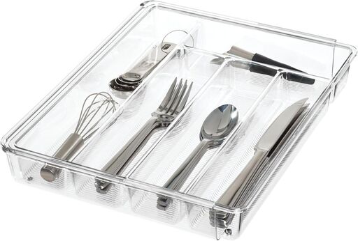 iDesign Expandable Cutlery Drawer Organizer – Linus Collection