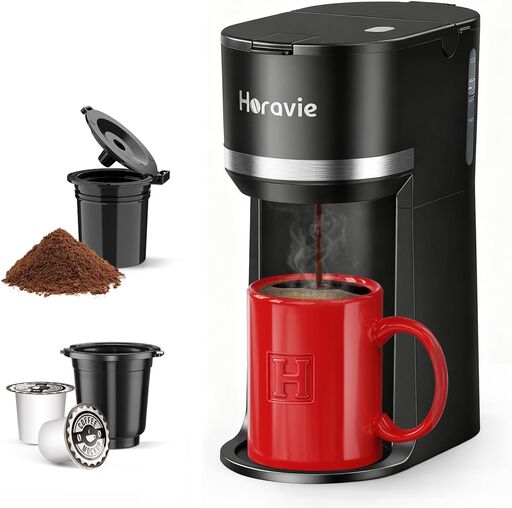 Horavie Mini Single Serve Coffee Maker