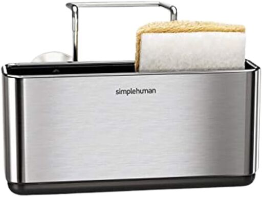 simplehuman Slim Sink Caddy, Brushed Stainless Steel