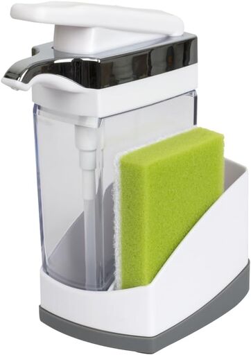 Casabella Sink Sider Solo Soap Pump and Sponge Caddy