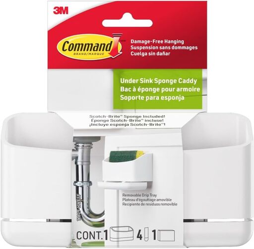 Command Under Sink Sponge Caddy