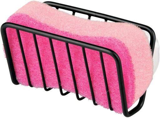 mDesign Metal Sponge Holder for Kitchen Sink