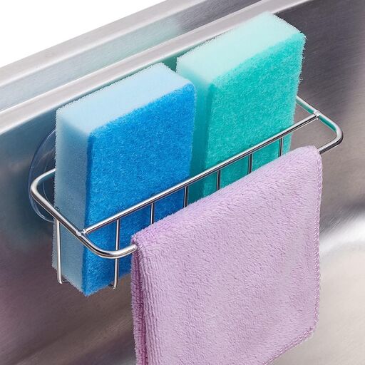 Sink Caddy Sponge Holder with Dual Mount Options