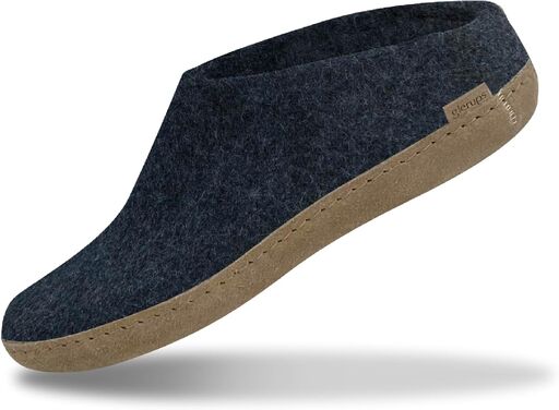 Glerups 100% Wool Slipper with Leather Sole