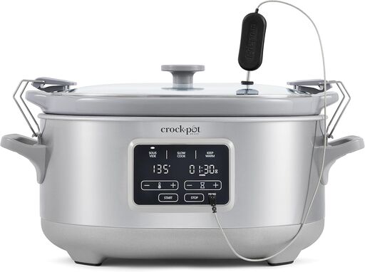 Crockpot Programmable 7-Quart Cook & Carry Slow Cooker with Sous Vide