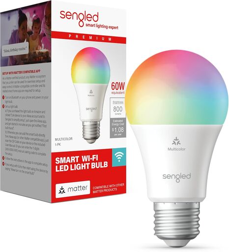 Sengled Matter LED Smart Light Bulb (A19)