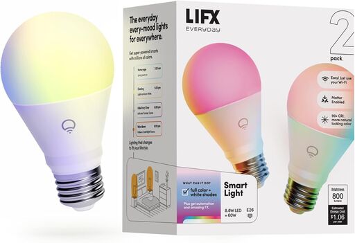 LIFX Everyday A19 Smart LED Light Bulb
