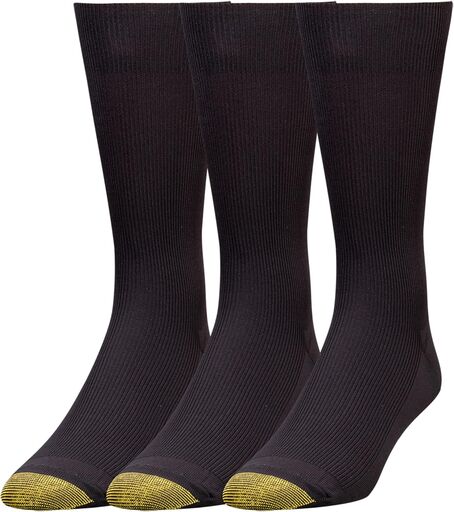 GOLDTOE Men's Metropolitan Crew Dress Socks