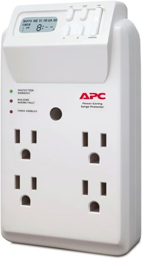 APC 4-Outlet Wall Surge Protector (P4GC)