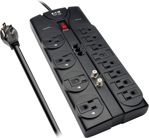 Eaton Tripp Lite TLP1208TELTV Surge Protector