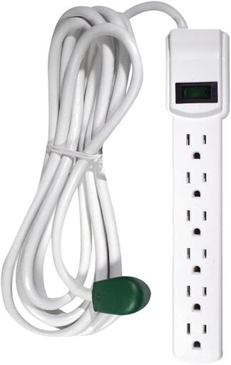 Go Green Power 12ft Surge Protector with 6 Outlets