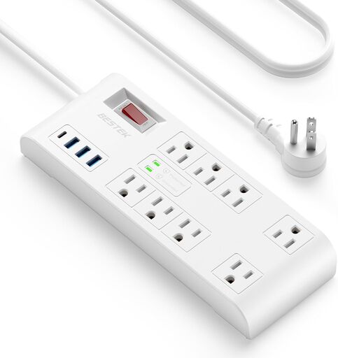 BESTEK 4000 Joules Surge Protector with USB