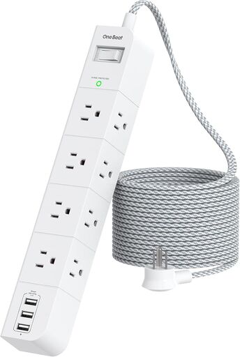 One Beat 10ft Extension Cord Power Strip