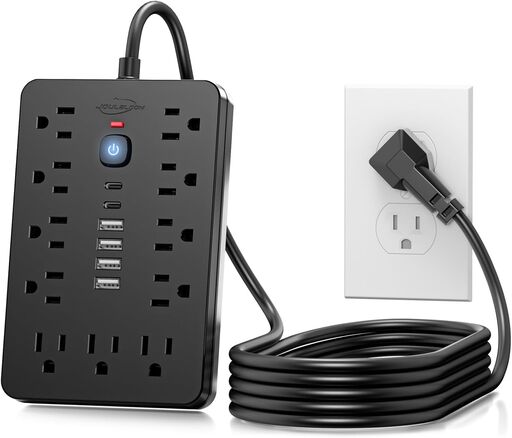 JouleLoom 6 FT Surge Protector Power Strip