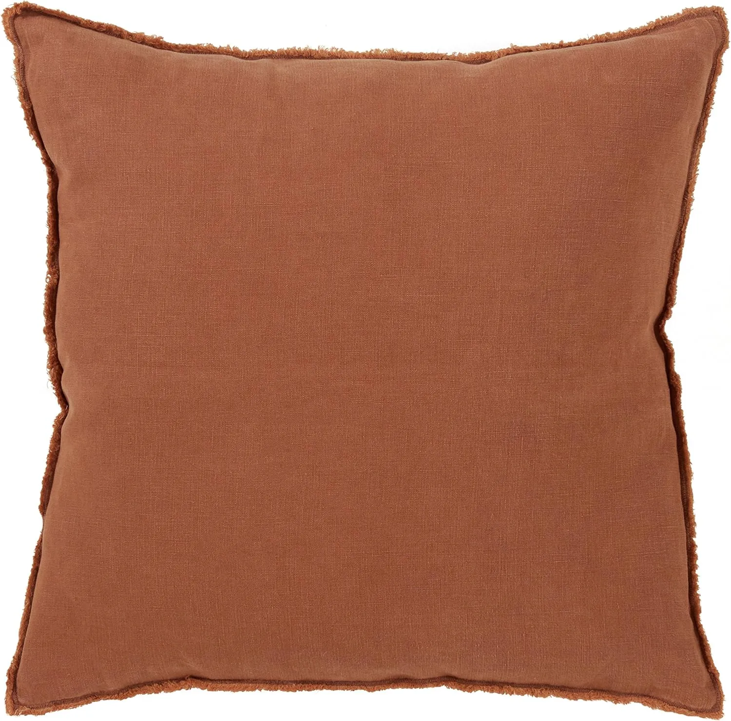 SARO LIFESTYLE 100% Linen Down-Filled Throw Pillow