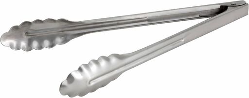 Winco Coiled Spring Stainless Steel Utility Tong 12-Inch