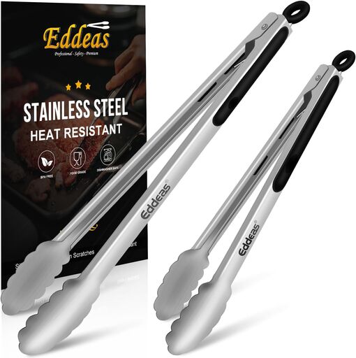 Grill Tongs Set - 12" & 17" BBQ Tongs
